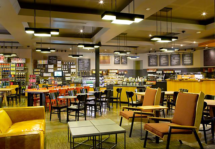 Lighting design for Starbucks Cafes, used globally. University Village Starbucks Café.