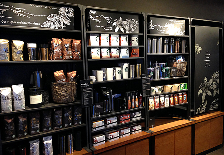 Merchandise headers with Botanical Illustrations, Starbucks Coffee Company